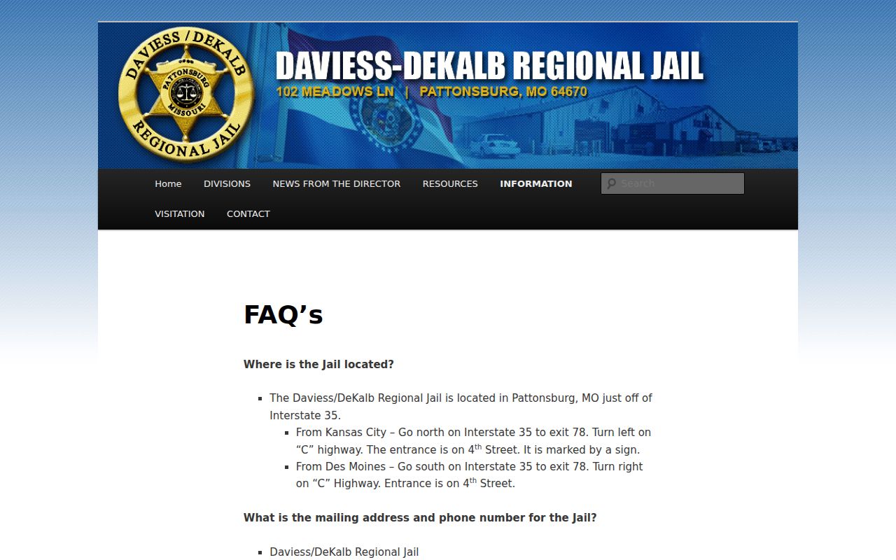 DeKalb County arrest history regional jail frequently asked questions