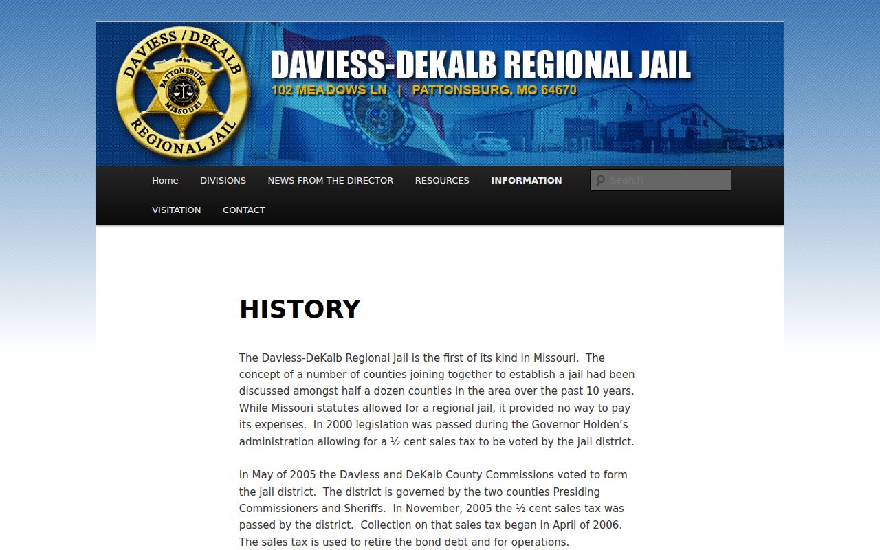 DeKalb County arrest history and Daviess DeKalb Regional Jail history