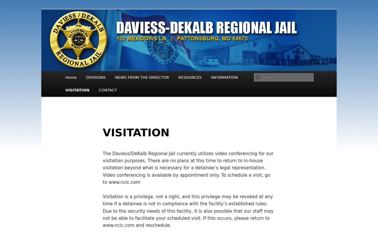 DeKalb County arrest booking records and regional jail visitation information