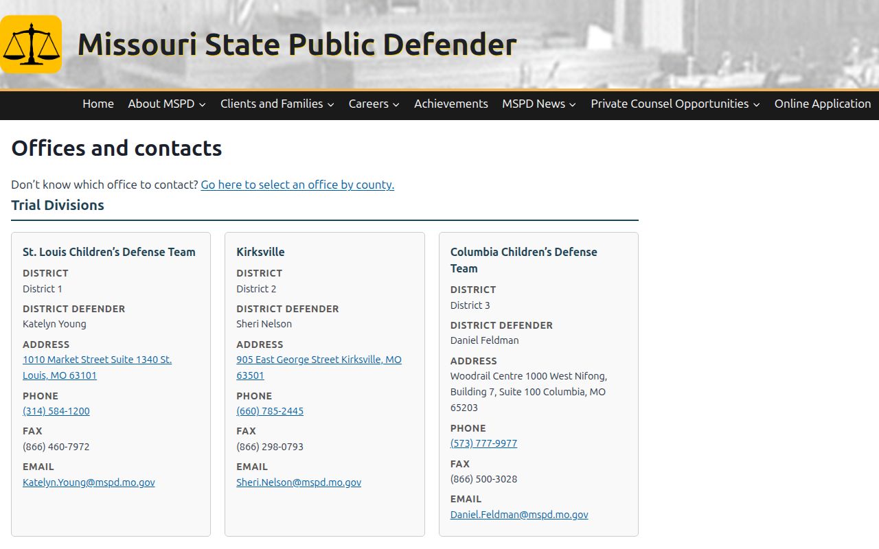 Maysville and DeKalb County criminal history public defender directory