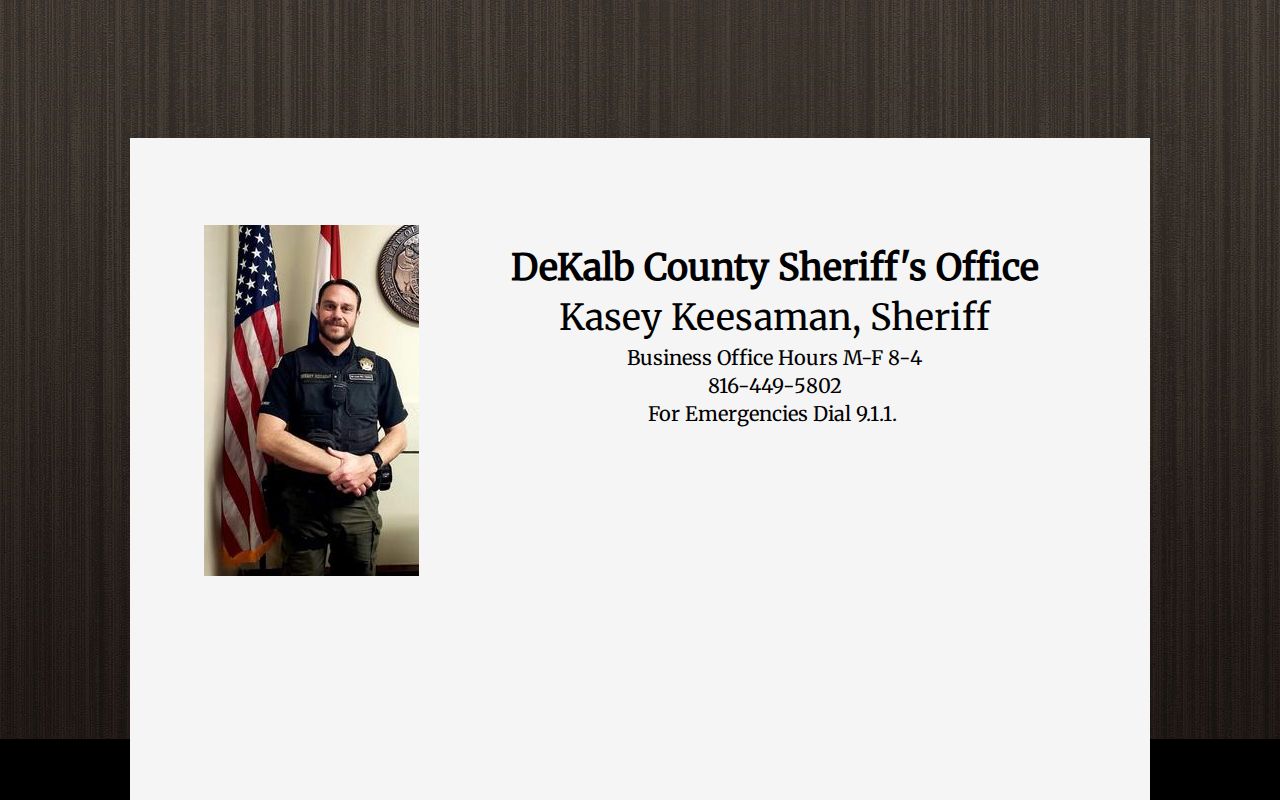 DeKalb County criminal warrant records sheriff page