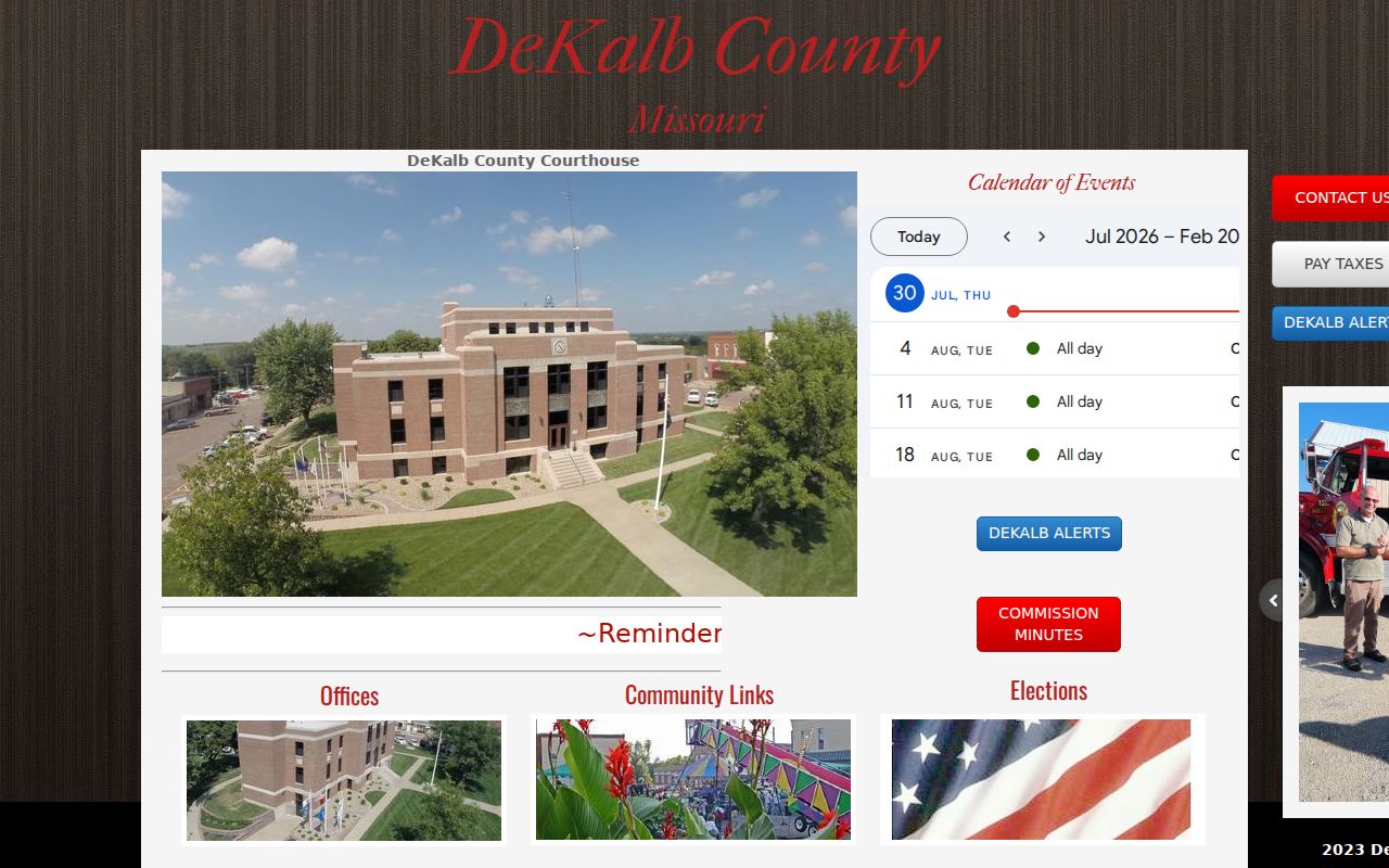 DeKalb County criminal records government office page