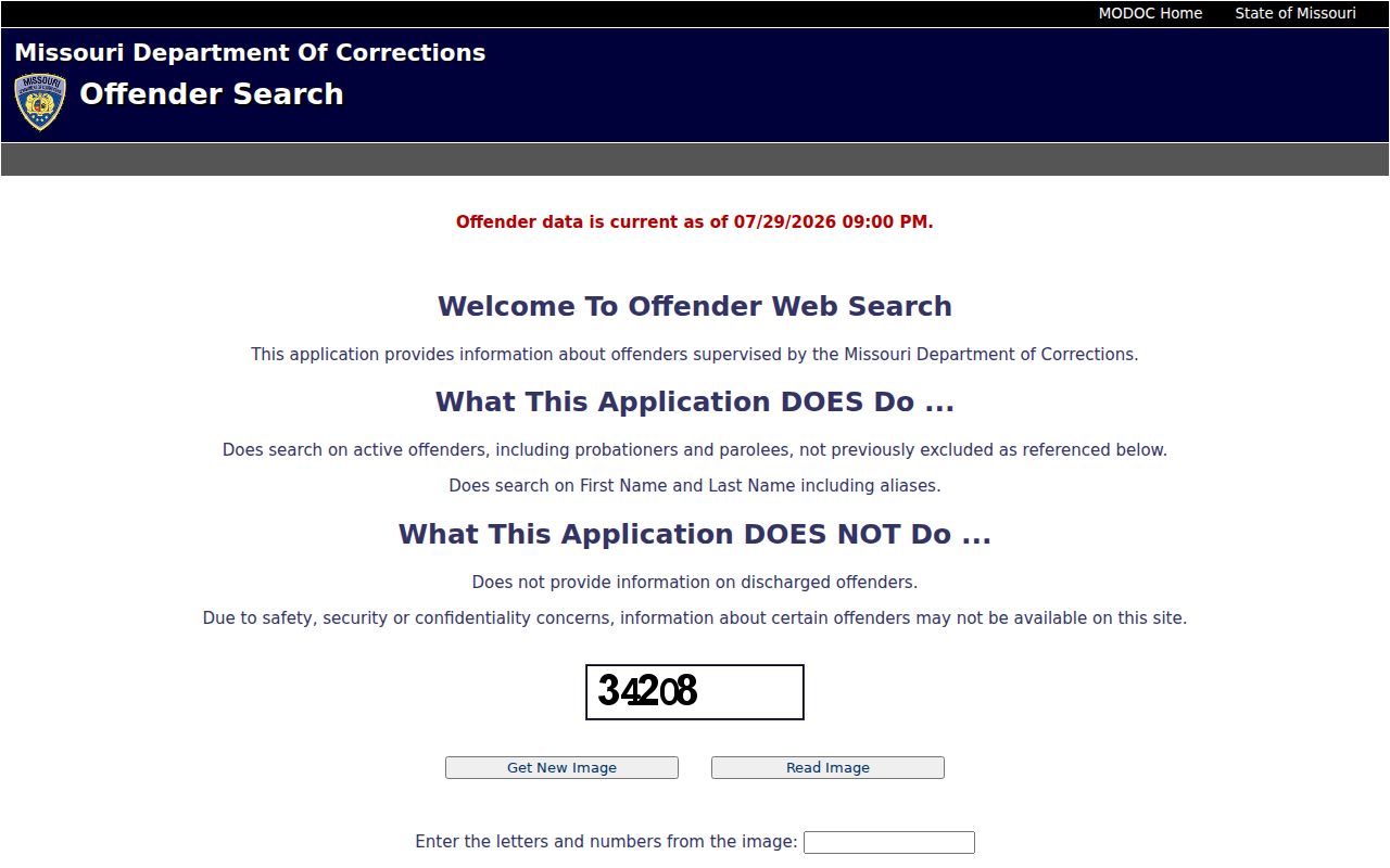 DeKalb County criminal corrections record search page