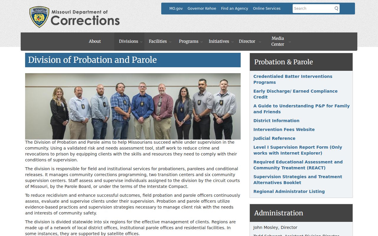 DeKalb County criminal probation and parole information page